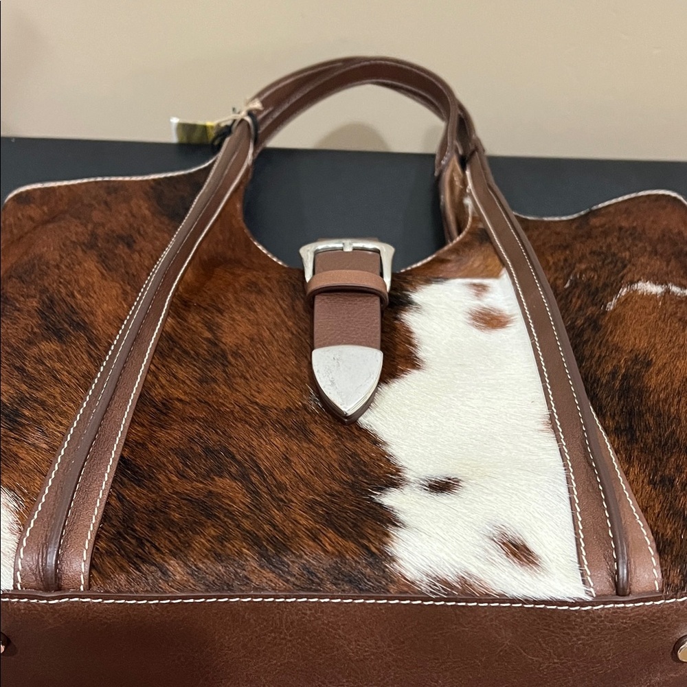 Cavalcanti Collection | Italian Hair On Cowhide Leather Hobo Bag - Picture 9 of 17